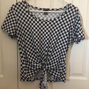 Checkered crop top